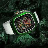 Luxuriöses transparentes K9-Kristall-Gehäuse und Armbandset für die Apple Watch Ultra