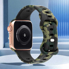 Camouflage-Silikonarmband mit Butterfly-Schließe