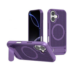 Honeycomb Magnetic Stand PC Case for iPhone Series