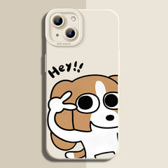 Cute Dog Silicone Case for iPhone Series