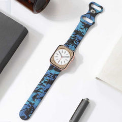 Camouflage-Silikonarmband mit Butterfly-Schließe