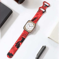 Camouflage-Silikonarmband mit Butterfly-Schließe