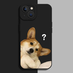 Cute Puppy Silicone Case for iPhone Series