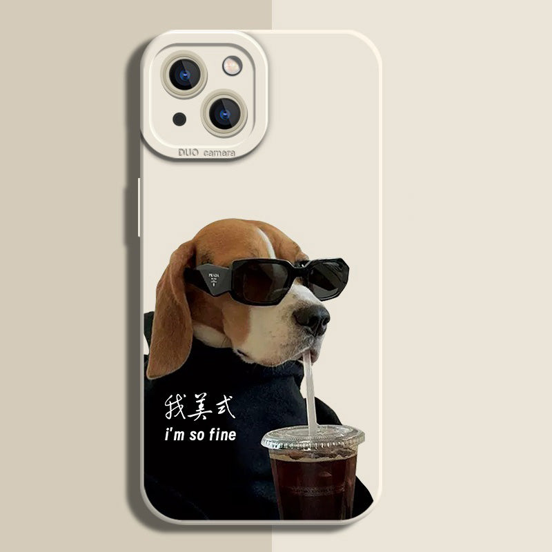 Silicone Coffee Pattern Case for iPhone Series