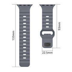 Fluororubber Wave Strap with Buckle