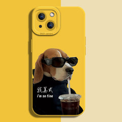 Silicone Coffee Pattern Case for iPhone Series