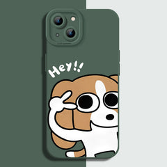 Cute Dog Silicone Case for iPhone Series