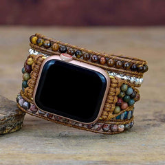 Natural Stone Handmade Braided Bracelet  Watch Strap