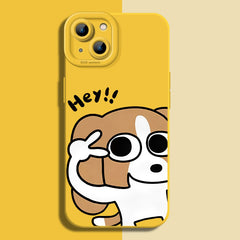 Cute Dog Silicone Case for iPhone Series
