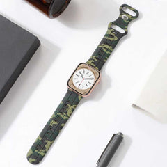 Camouflage-Silikonarmband mit Butterfly-Schließe