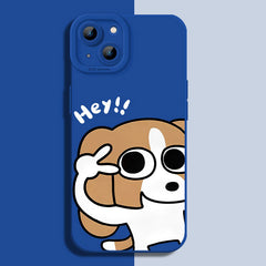 Cute Dog Silicone Case for iPhone Series