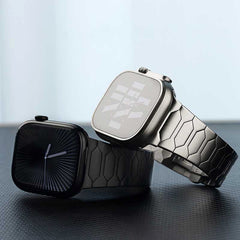 Stainless Steel  Watch Strap with Snap Clasp