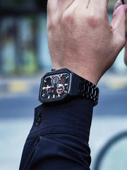 Vollflächiges Edelstahlarmband und -gehäuse